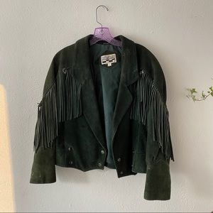 Vintage Leather Fringe Jacket
